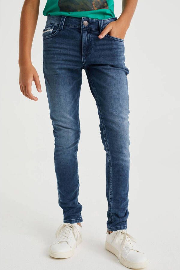 WE Fashion Blue Ridge slim fit jeans dark blue denim