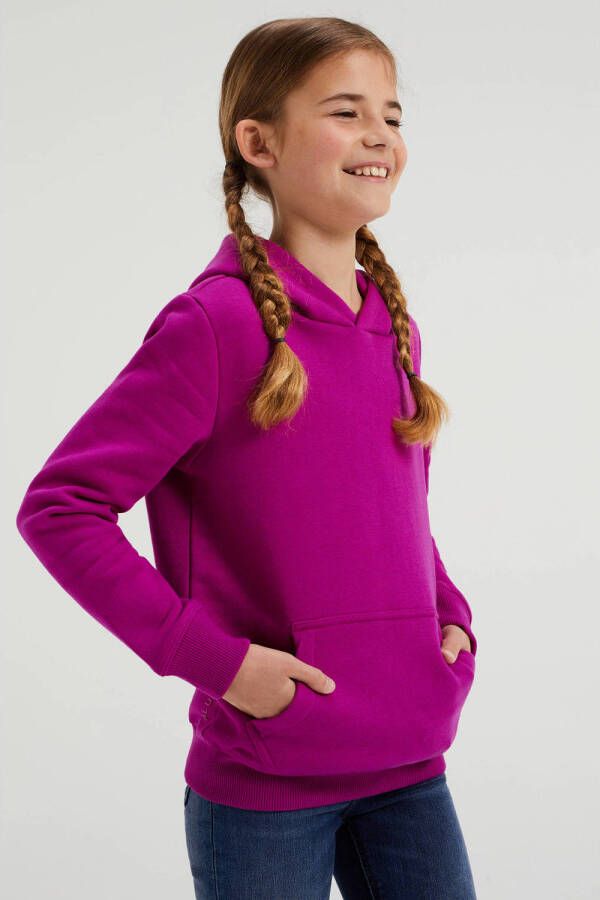 WE Fashion Blue Ridge unisex hoodie fuchsia Sweater Roze 158 164