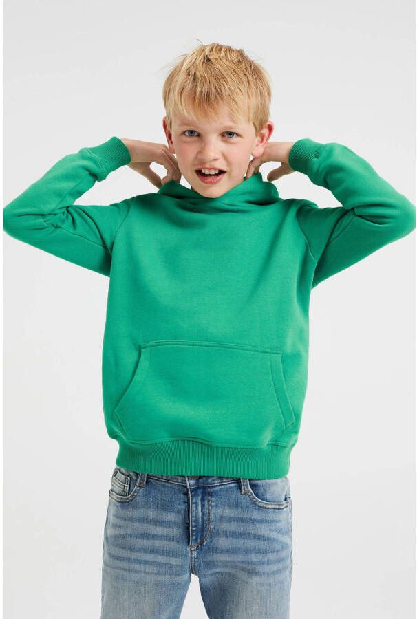 WE Fashion Blue Ridge unisex hoodie groen Sweater 110 116