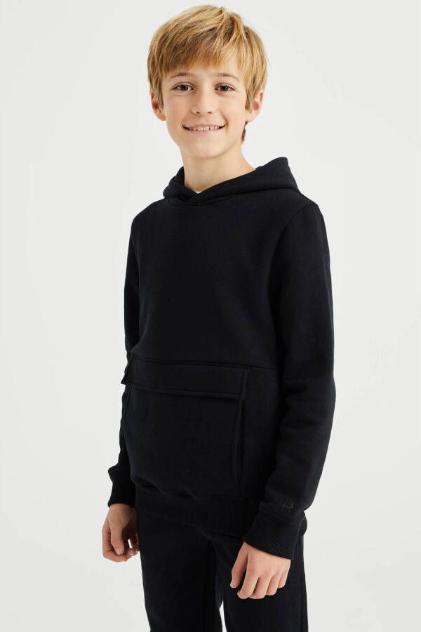 WE Fashion Blue Ridge Unisex hoodie zwart