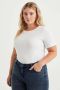 WE Fashion Curve T-shirt wit - Thumbnail 1