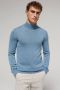 WE Fashion fijngebreide trui van merinowol blue shadow - Thumbnail 1