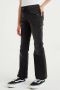WE Fashion Blue Ridge flared jeans black denim Broek Zwart Meisjes Stretchdenim 122 - Thumbnail 1