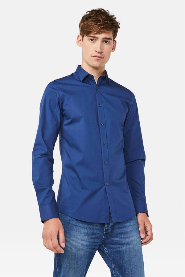 WE Fashion WE Fundamentals Tall fit overhemd blauw