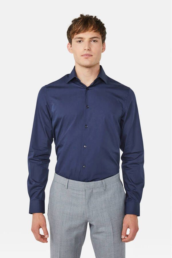 WE Fashion WE Fundamentals overhemd donkerblauw