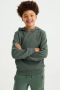 WE Fashion gemêleerde hoodie groen Sweater Melée 110 116 - Thumbnail 1
