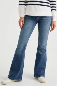 WE Fashion high waist flared jeans Dreamer dark blue denim