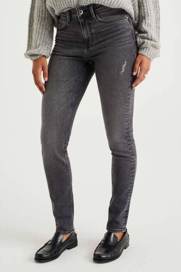WE Fashion Blue Ridge high waist skinny jeans grey denim