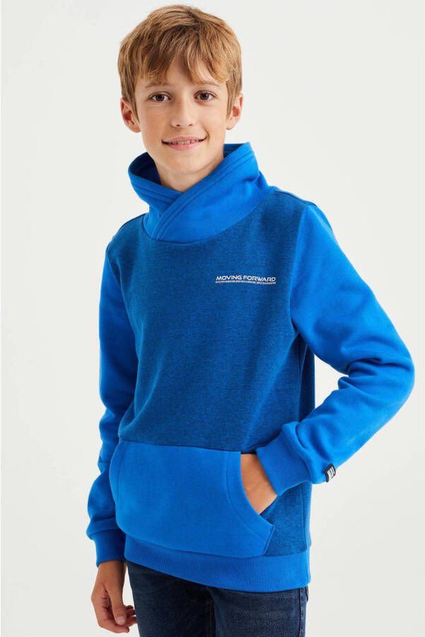 WE Fashion hoodie blauw Sweater Meerkleurig 110 116