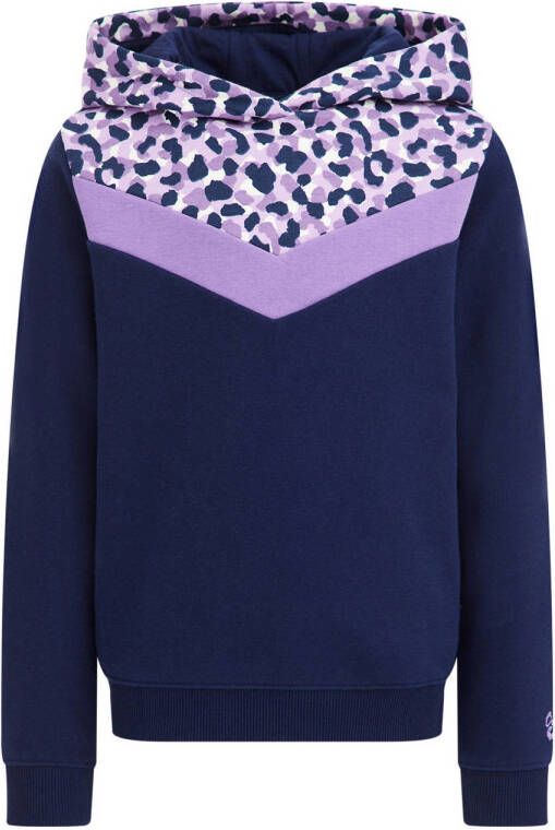 WE Fashion hoodie blauw lila Sweater Meerkleurig 134 140
