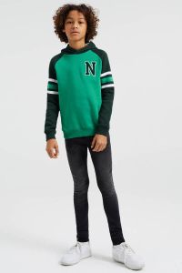 WE Fashion hoodie groen zwart