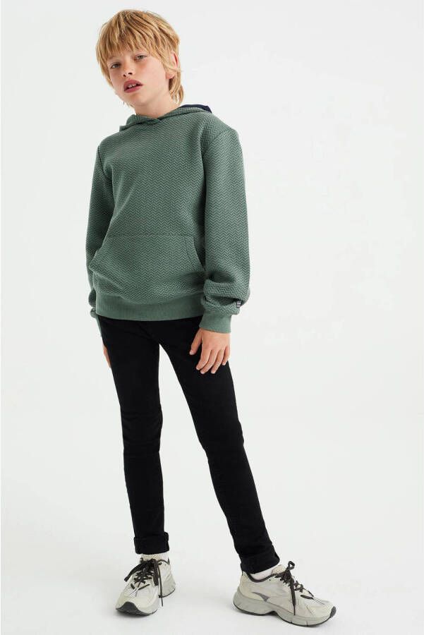 WE Fashion hoodie van gerecycled polyester groen Sweater All over print 110 116