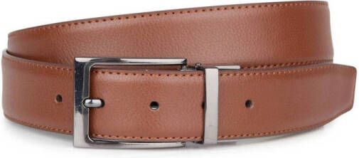 WE Fashion leren riem cognac - Foto 3