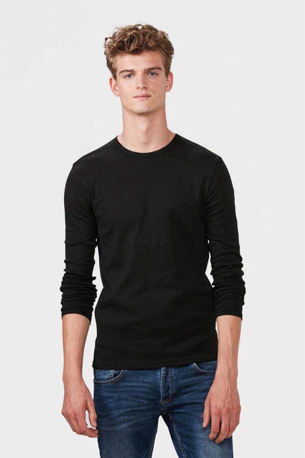 WE Fashion WE Fundamentals longsleeve zwart - Foto 4