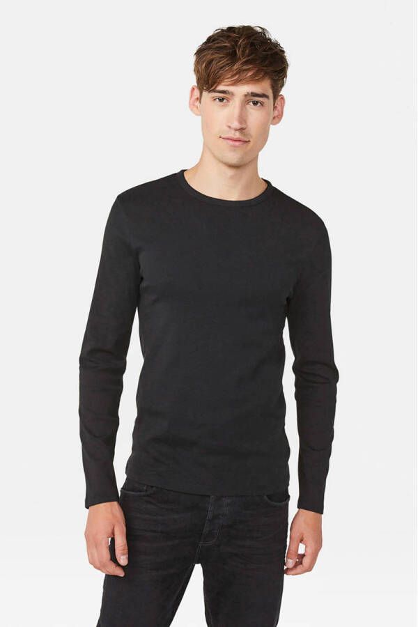 WE Fashion WE Fundamentals longsleeve zwart - Foto 4
