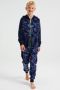 WE Fashion onesie met camouflageprint donkerblauw limegroen - Thumbnail 1