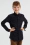 WE Fashion overhemd + vlinderstrikje zwart Jongens Stretchkatoen Klassieke kraag 110 116 - Thumbnail 1