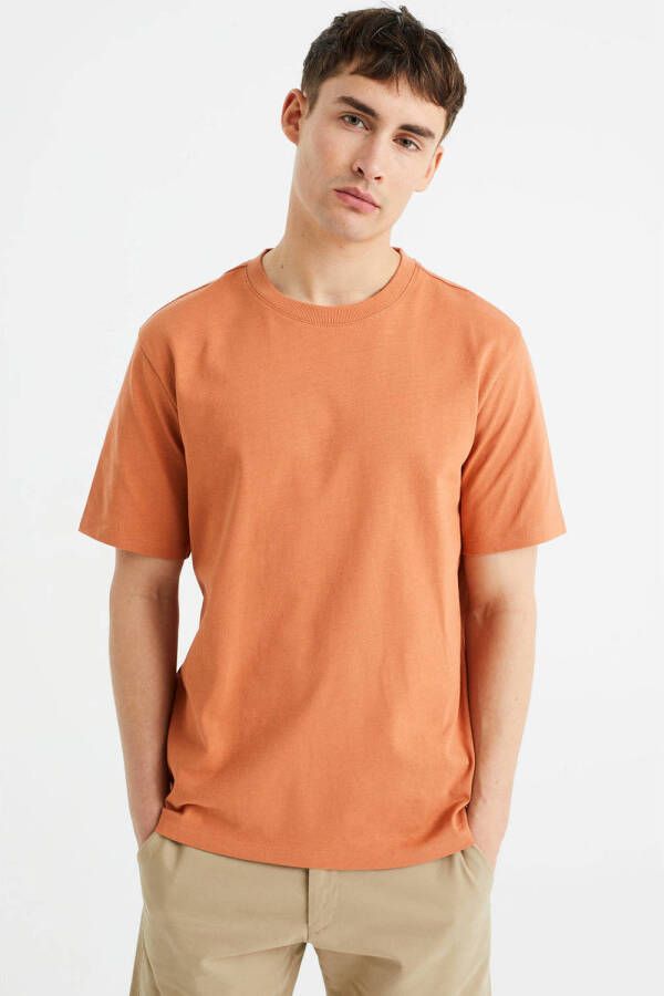WE Fashion oversized T-shirt dark orange