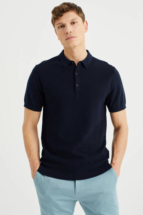WE Fashion polo heavy blue