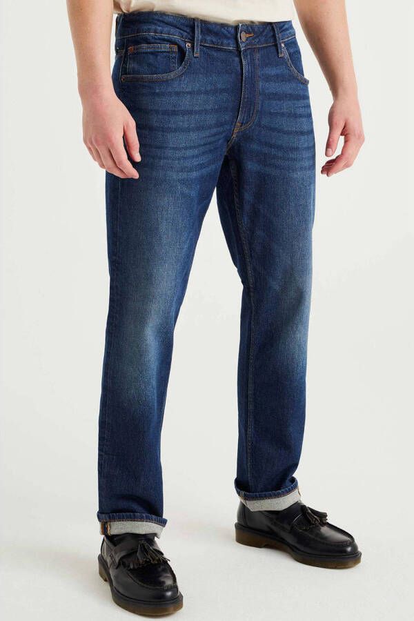 WE Fashion regular fit jeans dark denim