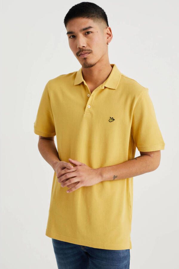 WE Fashion regular fit polo lemon yellow