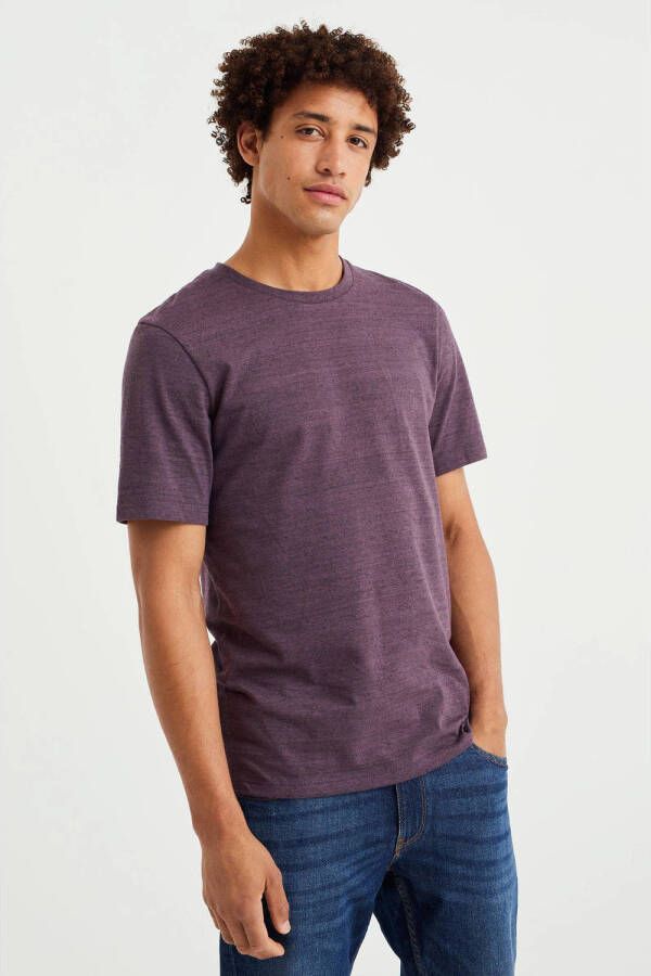 WE Fashion regular fit T-shirt dusty purple