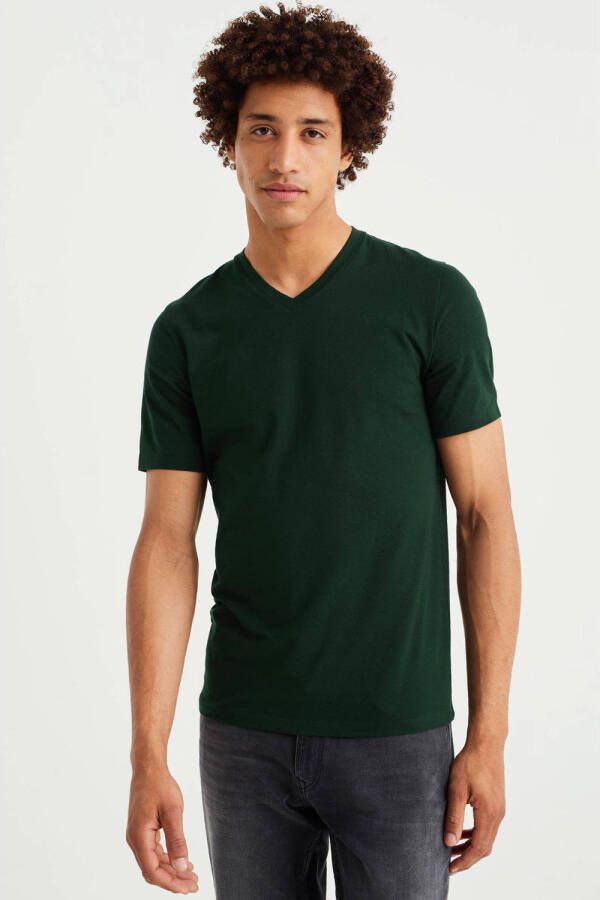 WE Fashion regular fit T-shirt groen