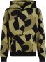WE Fashion Salty Dog hoodie met all over print armygroen zwart Sweater 110 116 - Thumbnail 1