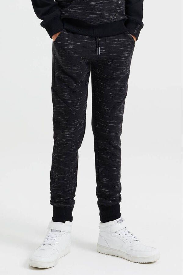 WE Fashion Salty Dog joggingbroek zwart