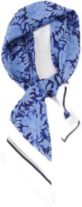 WE Fashion sjaal met bloemenprint blauw