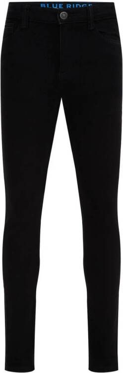 WE Fashion skinny jeans black uni Zwart Jongens Stretchdenim 104