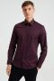 WE Fashion slim fit overhemd burgundy - Thumbnail 1