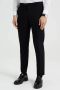 WE Fashion slim fit pantalon van gerecycled polyester black uni - Thumbnail 1