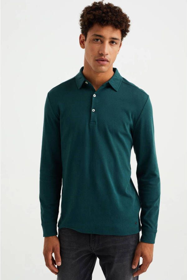 WE Fashion slim fit polo petrol