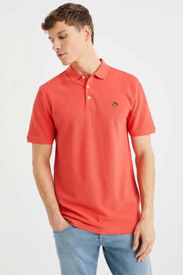 WE Fashion slim fit polo Tall fit cayenne