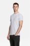 WE Fashion basic slim fit T-shirt white melange - Thumbnail 1