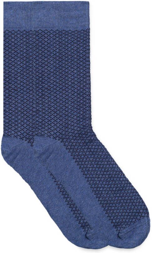 WE Fashion sokken met all-over print blauw