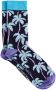 WE Fashion sokken met palmprint blauw - Thumbnail 1