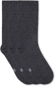 WE Fashion sokken set van 3 antraciet