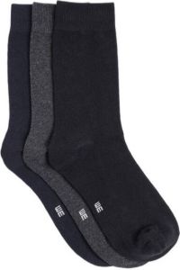 WE Fashion sokken set van 3 grijs zwart