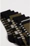 WE Fashion sokken set van 7 kaki grijs zwart Groen Jongens Katoen Mixprint 27 30 - Thumbnail 1