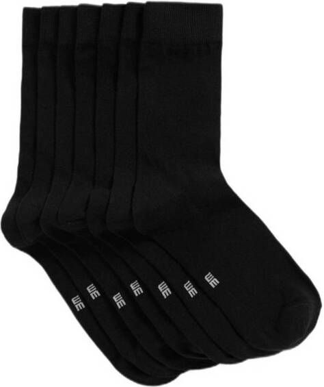 WE Fashion sokken set van 7 zwart