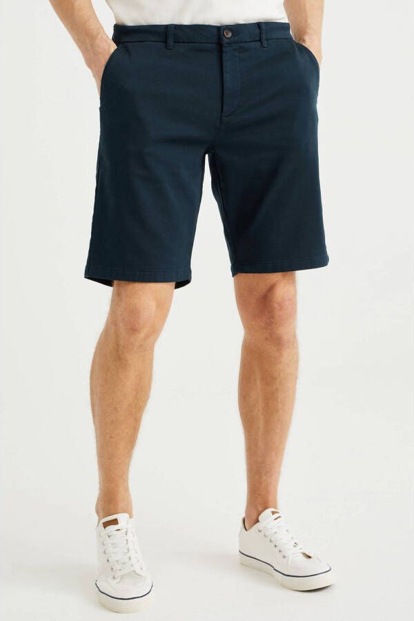 WE Fashion straight fit short heavy blue