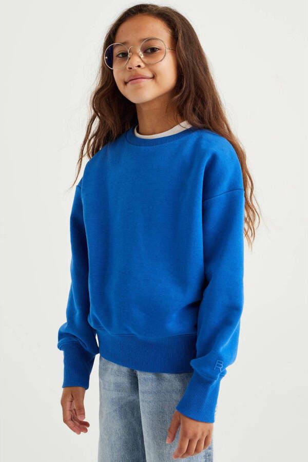 WE Fashion sweater blauw 110 116