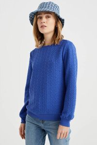 WE Fashion sweater blauw