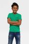 WE Fashion T-shirt groen Jongens Katoen Ronde hals Effen 110 116 - Thumbnail 1