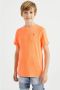 WE Fashion T-shirt neon oranje Jongens Polyester Ronde hals 110 116 - Thumbnail 1