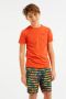 WE Fashion T-shirt oranje Jongens Katoen Ronde hals 110 116 - Thumbnail 1