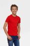 WE Fashion T-shirt rood Jongens Katoen Ronde hals Effen 122 128 - Thumbnail 1
