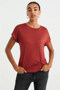 WE Fashion T-shirt roodbruin